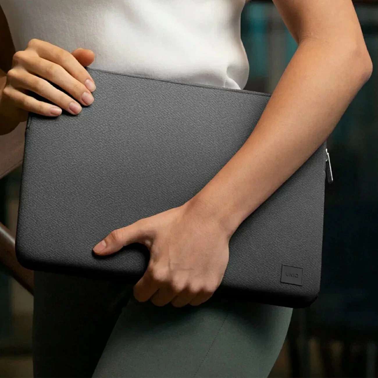 Чехол Uniq для ноутбуков 14", Cyprus Neoprene Laptop sleeve, Меланжевый серый Чехол Uniq для ноутбуков 14", Cyprus Neoprene Laptop sleeve, Меланжевый серый
