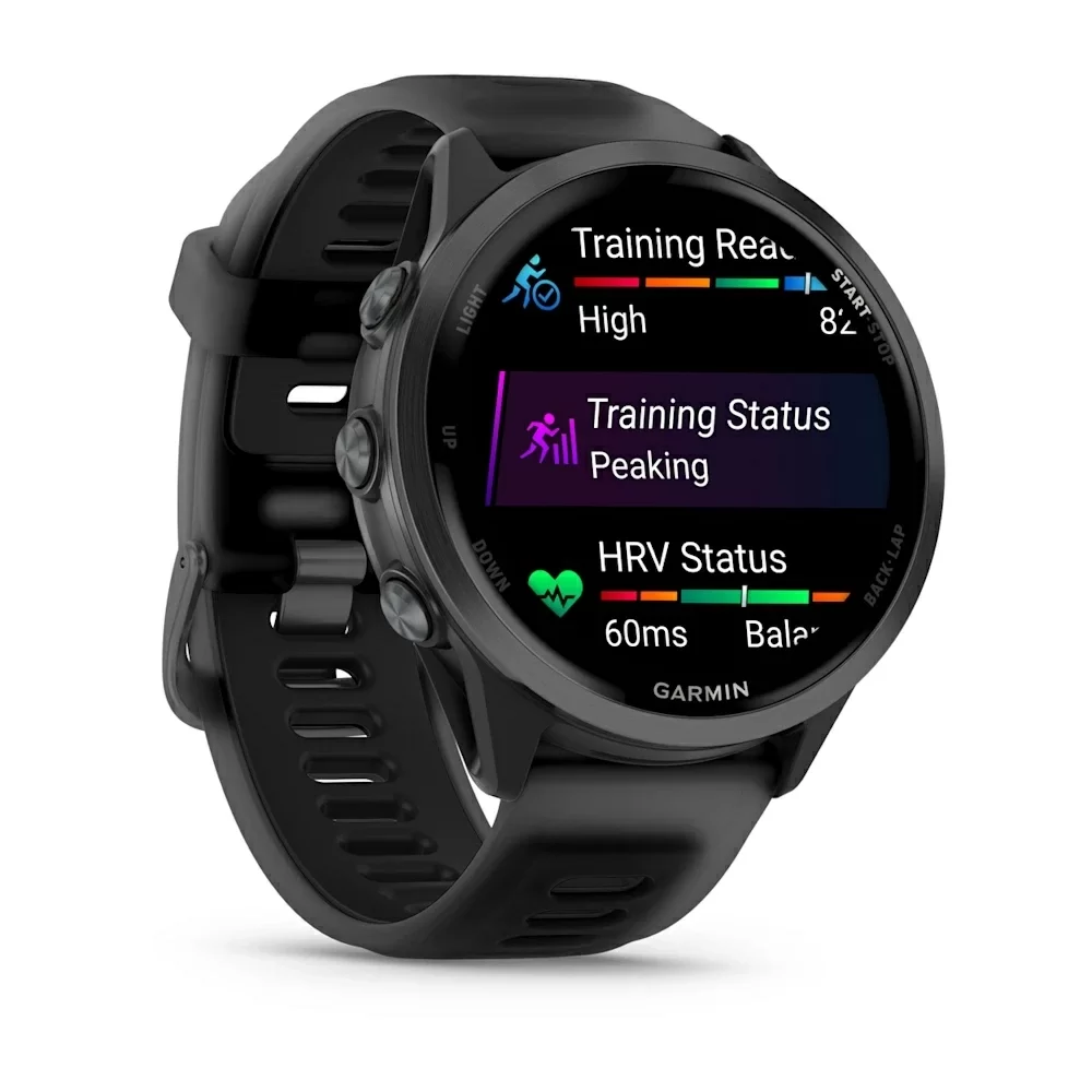 Спортивные часы Garmin Forerunner 570, 47 мм, Slate Gray Aluminum Translucent Black / Black (Черный)