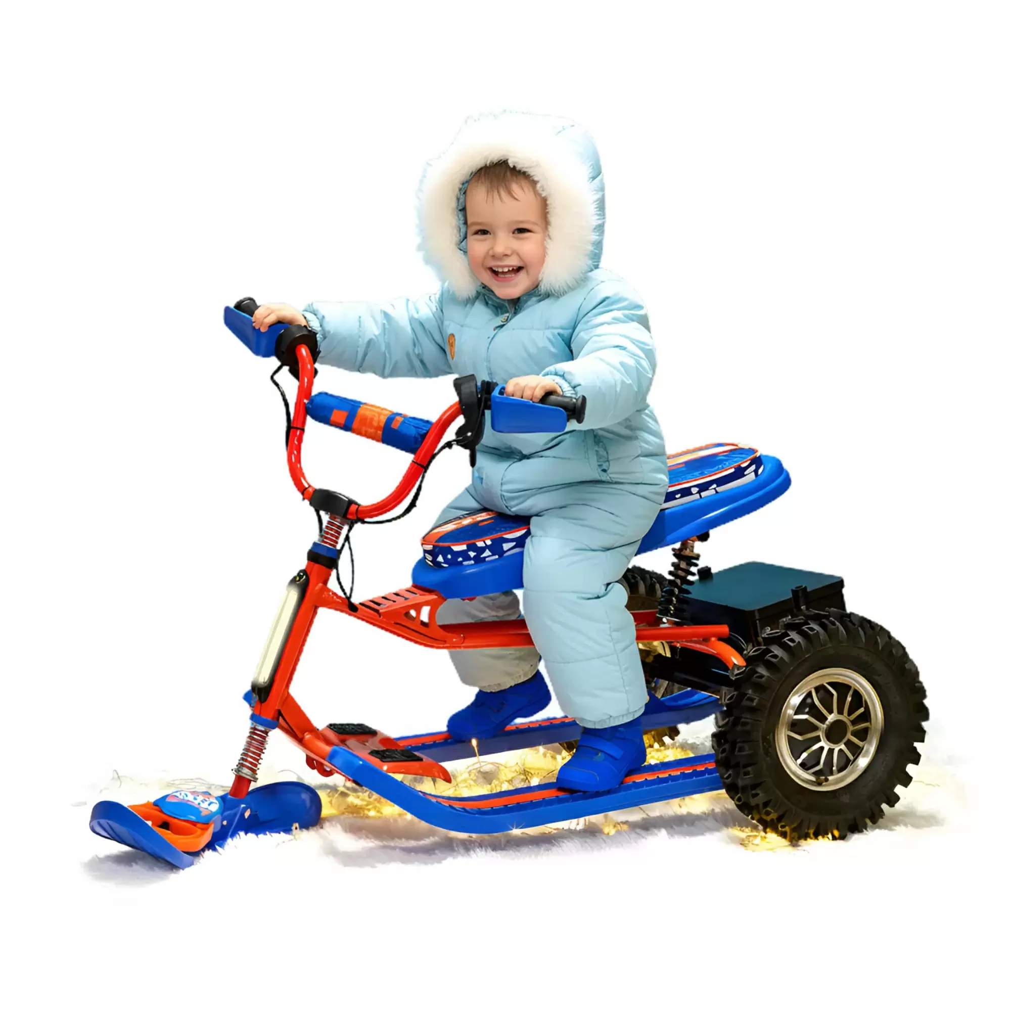 Снегокат электрический iBrat S2, Оранжевый Снегокат электрический iBrat S2, Оранжевый