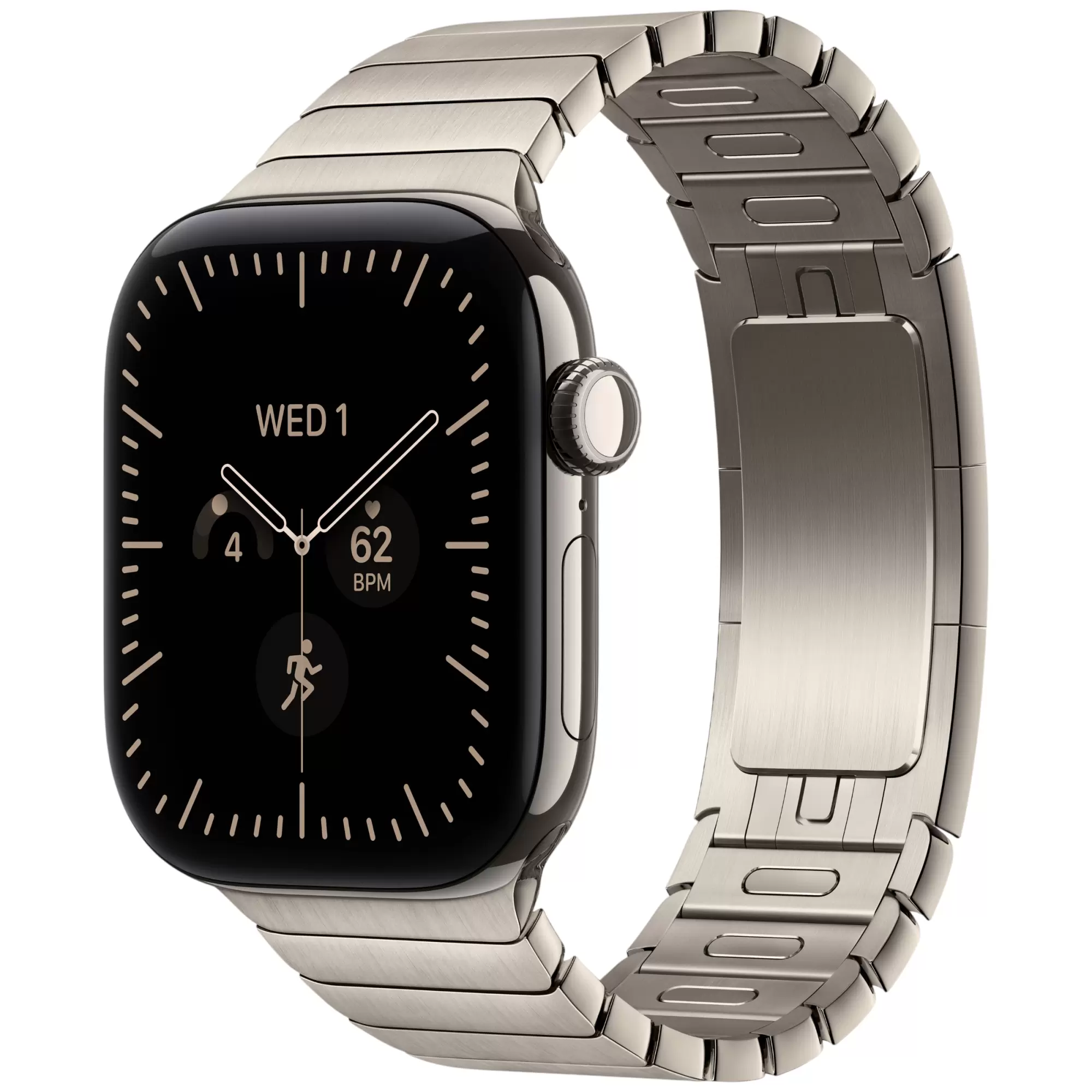 Умные часы Apple Watch Series 12 Natural Titanium, 42мм, Titanium Link Bracelet