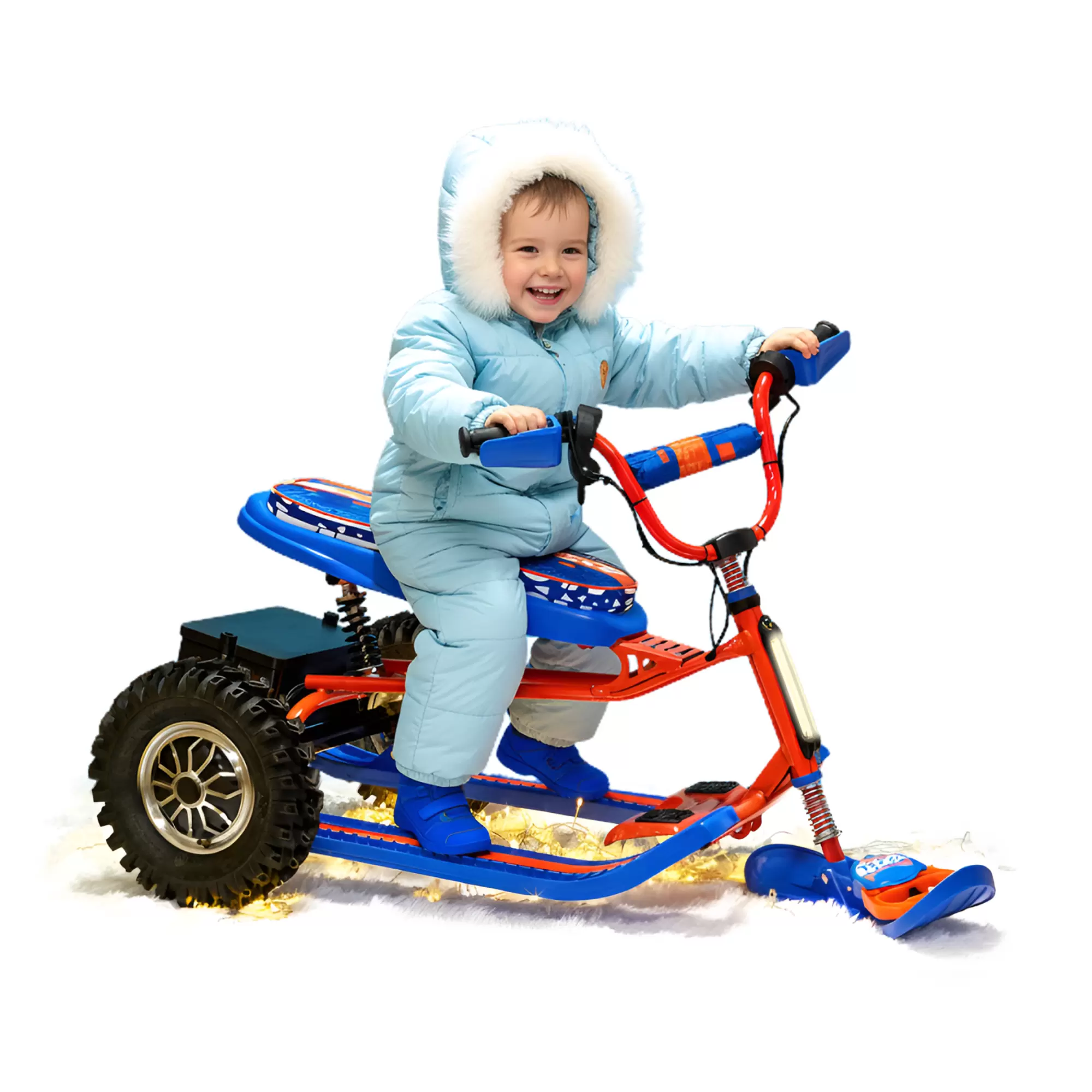 Снегокат электрический iBrat S2, Оранжевый