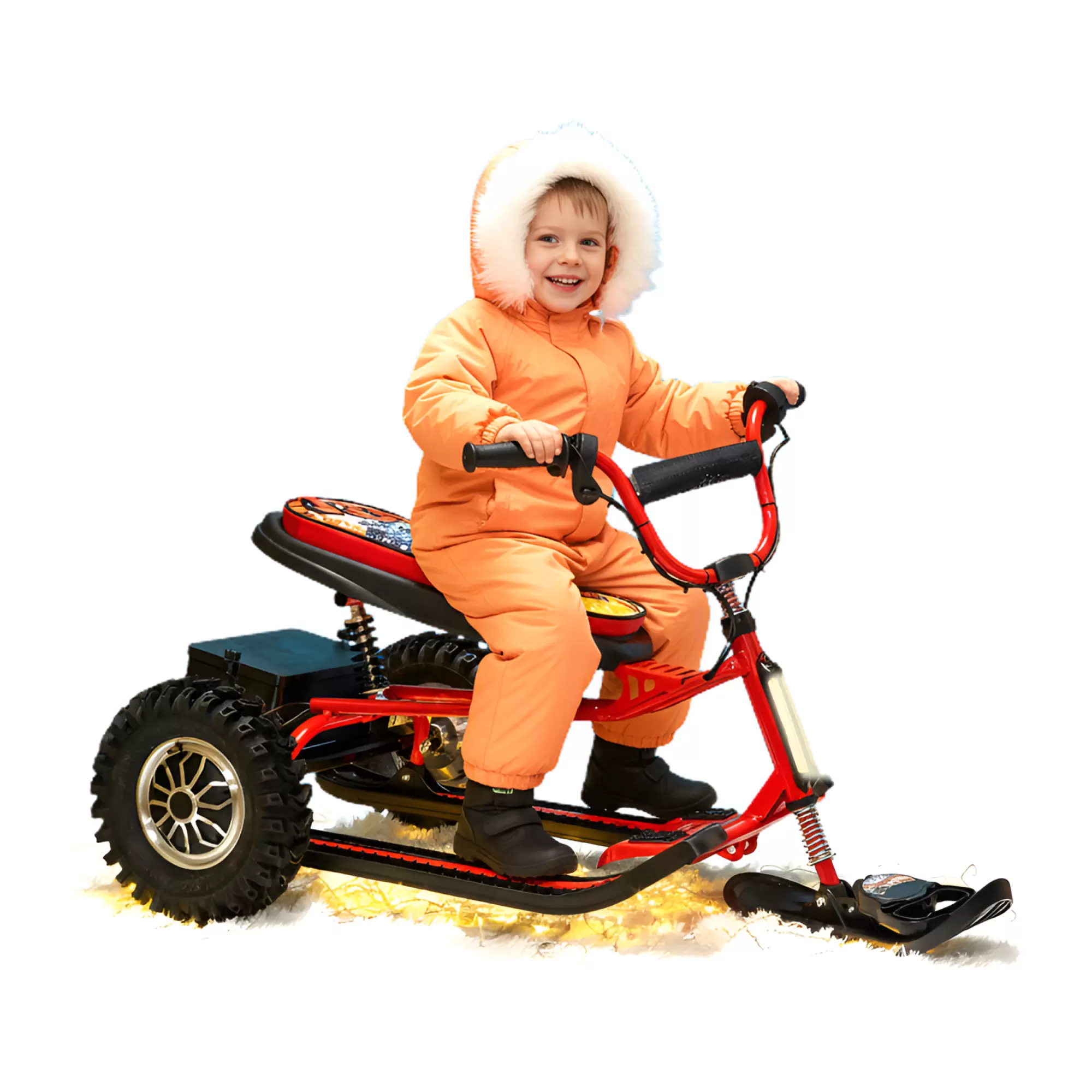 Снегокат электрический iBrat S2, Красный