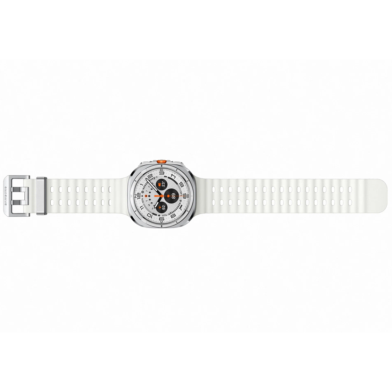 Умные часы Samsung Galaxy Watch Ultra 47 мм Wi-Fi + LTE, Белый титан, Ремешок белый