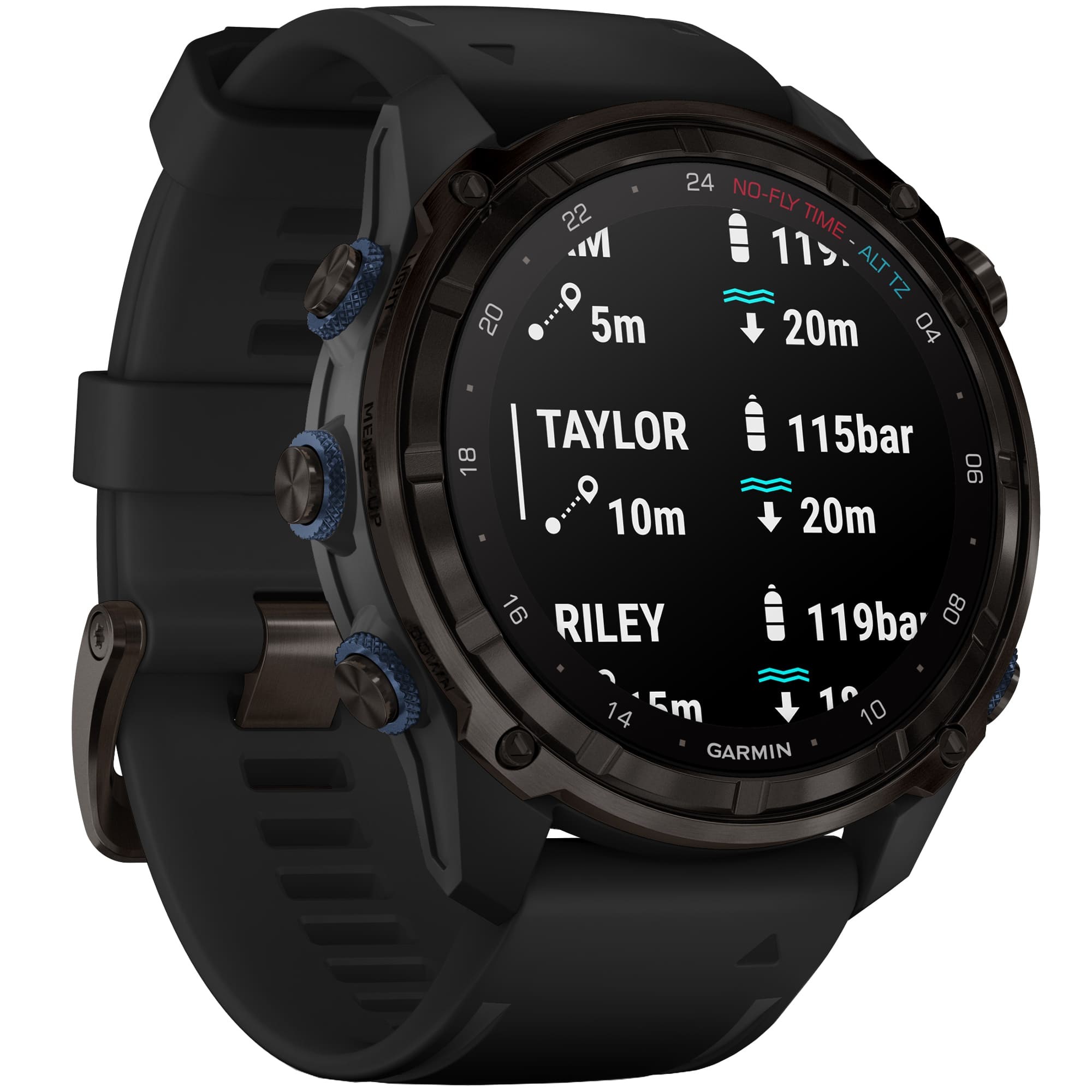 Дайвинг-компьютер Garmin Descent Mk3i, 51 мм (Carbon Gray DLC Titanium / титановый корпус, цвет графит, Black Silicone Band / чёрный силиконовый ремешок)