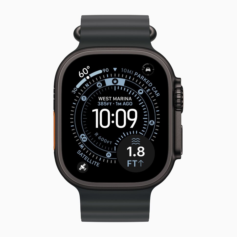 Смарт-часы Apple Watch Ultra 3, 49 мм, ремешок Ocean Band, Чёрный титан / Black Titanium Смарт-часы Apple Watch Ultra 3, 49 мм, ремешок Ocean Band, Чёрный титан / Black Titanium