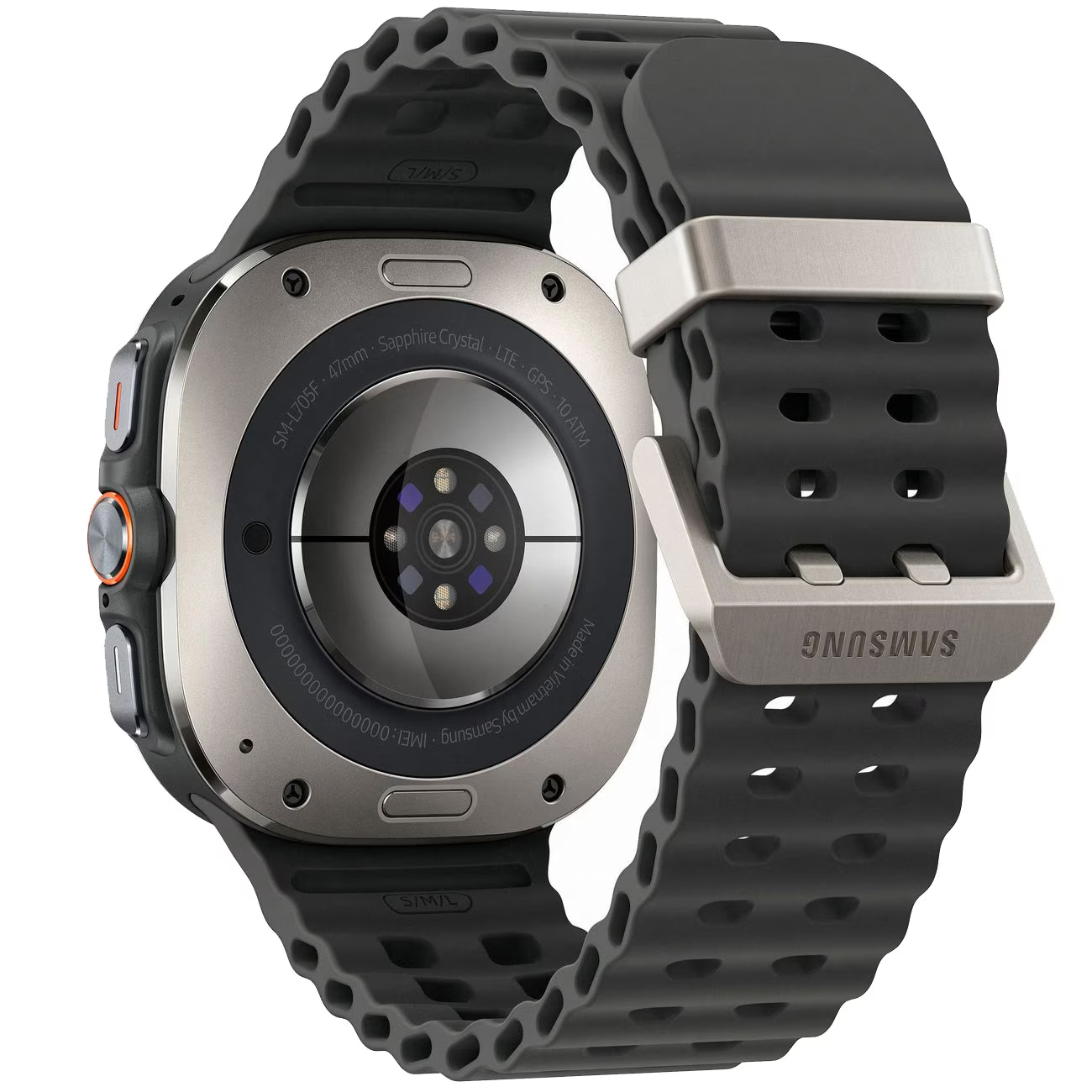 Умные часы Samsung Galaxy Watch Ultra 47 мм Wi-Fi + LTE, Серый титан, Ремешок черный