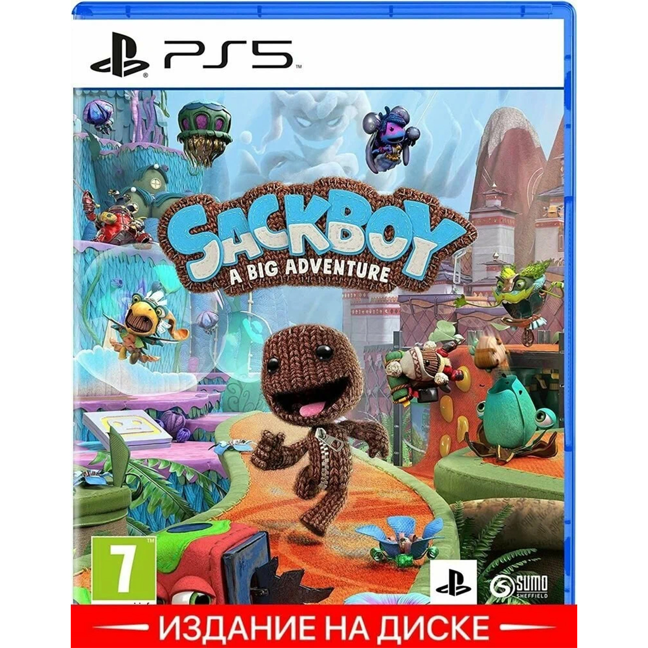 Игра: Sackboy A Big Adventure (Сэкбой Большое приключение) для PS5 (диск, русская oзвучка)