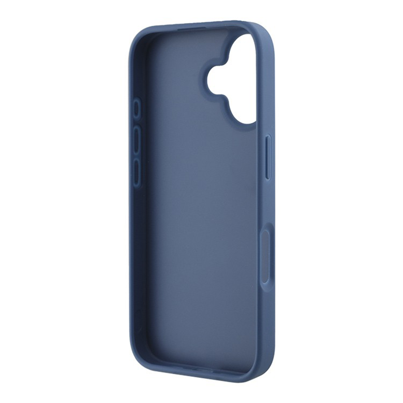 Чехол Guess PU 4G Bottom Stripe Metal Logo Hard Blue для iPhone 16