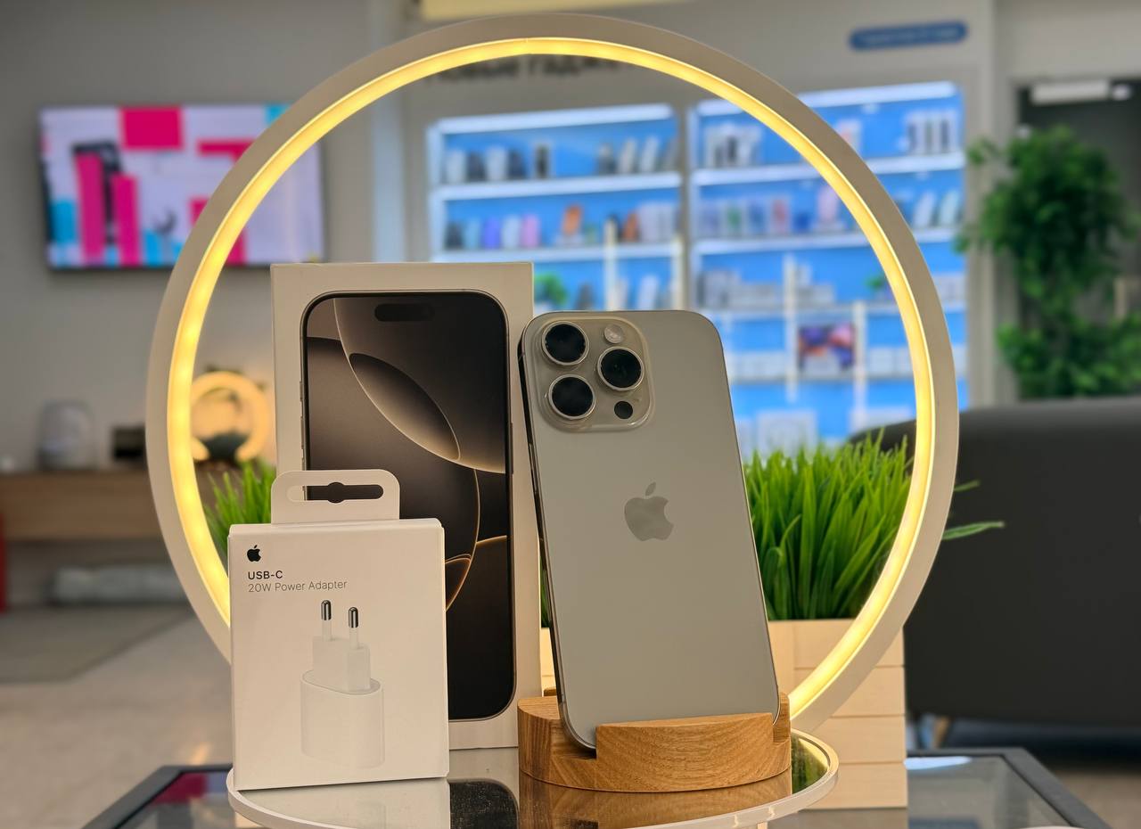 Смартфон Apple iPhone 16 Pro, Натуральный титан, 128 ГБ / 4017*