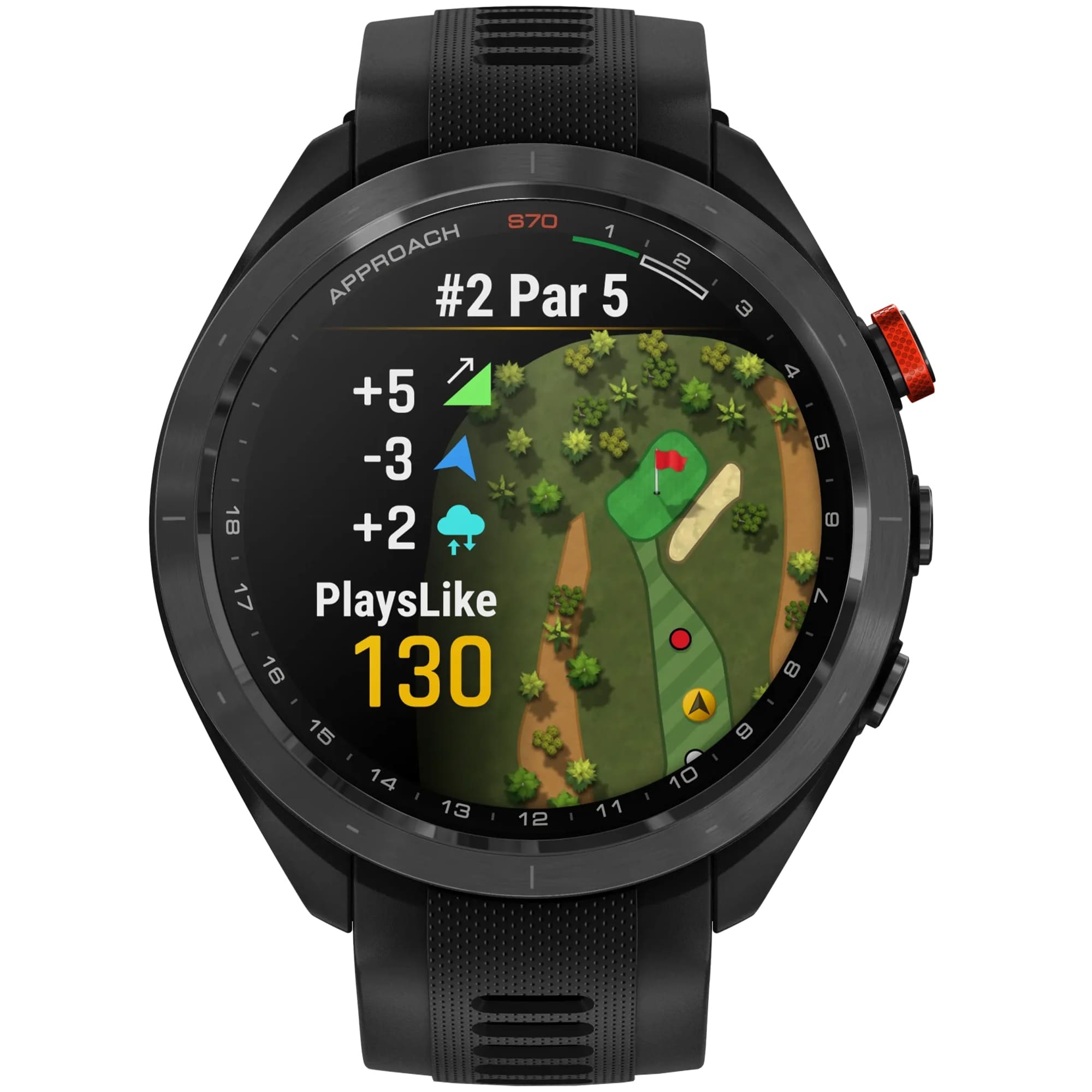 Спортивные часы Garmin Approach S70, 42 мм, Black (Черный)