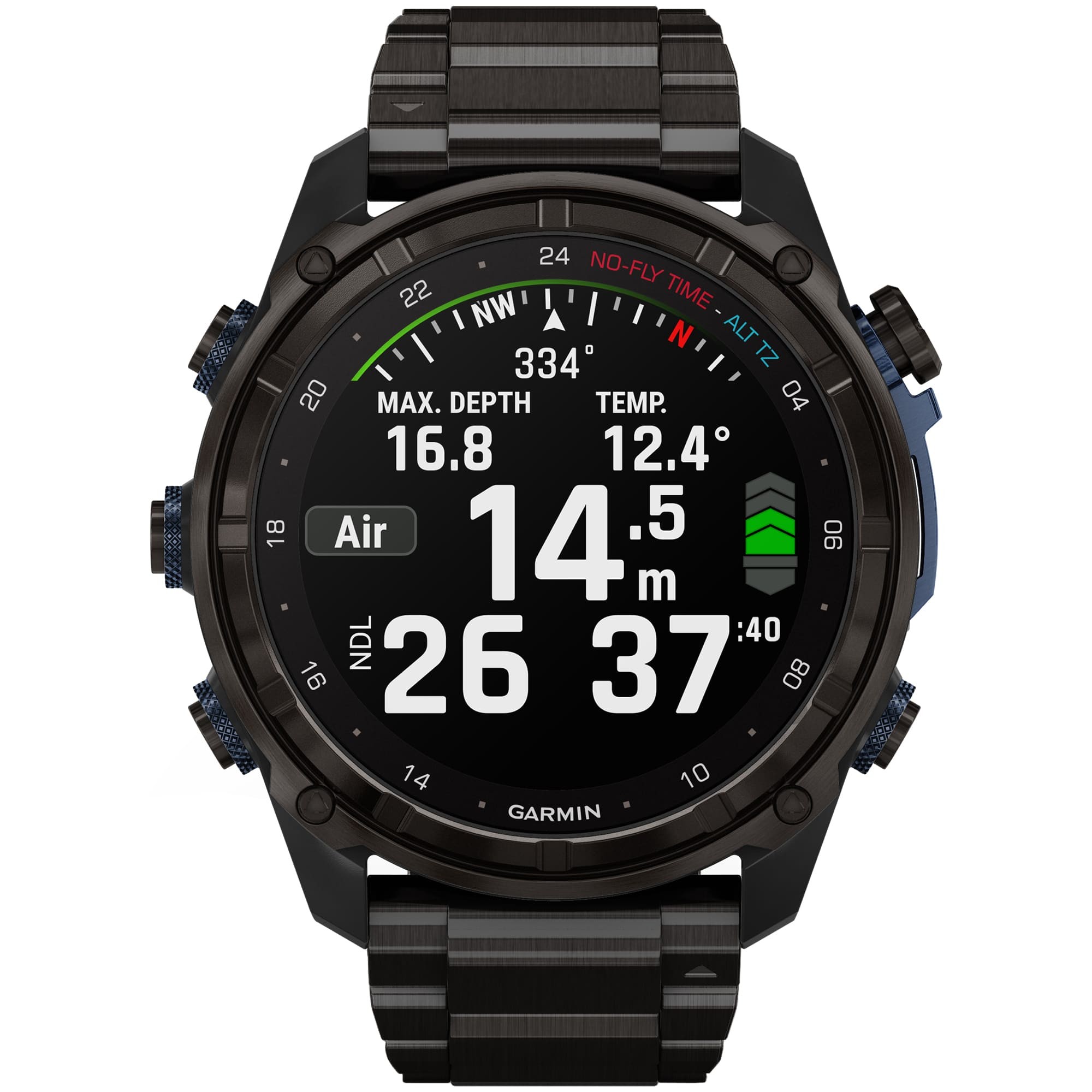 Дайвинг-компьютер Garmin Descent Mk3i, 51 мм (Carbon Gray DLC Titanium / титановый корпус, цвет графит, DLC Titanium Band / титановый браслет)
