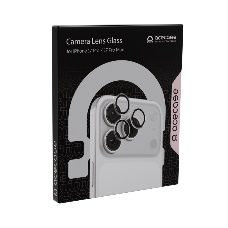 Защитное стекло на камеру BlueO для Apple iPhone 17, Acrylic Frame, 2 шт., Clear (прозрачный), с аппликатором