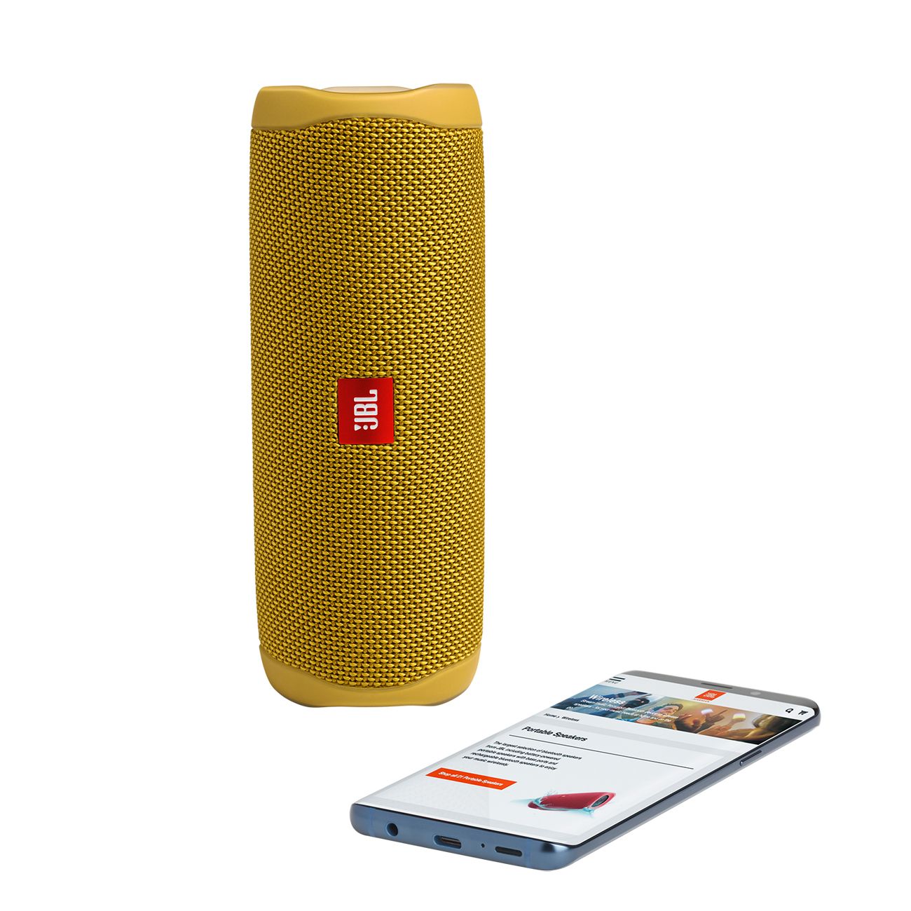 Портативная акустика JBL Flip 5, жёлтый