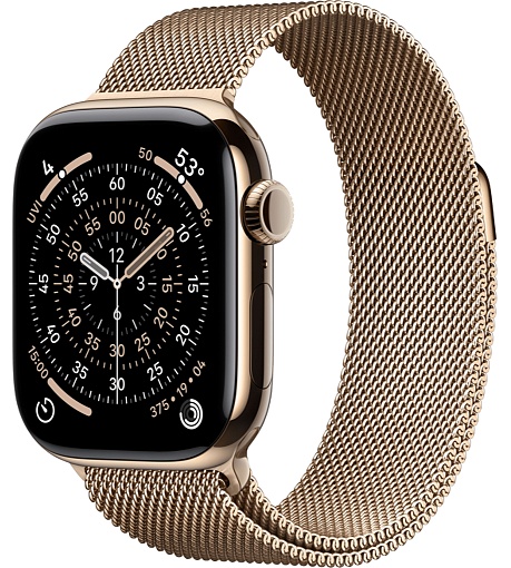 Смарт-часы Apple Watch Series 11, 42 мм, ремешок Titanium Milanese Loop, Золотой / Gold Смарт-часы Apple Watch Series 11, 42 мм, ремешок Titanium Milanese Loop, Золотой / Gold