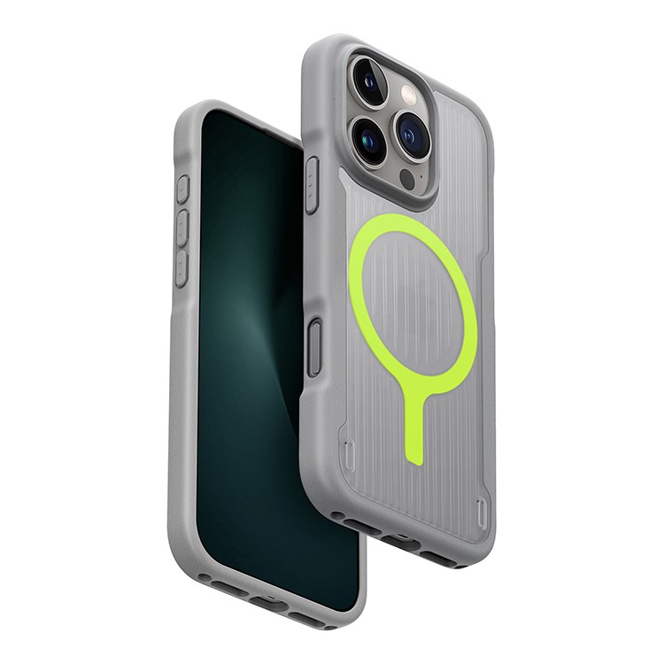 Чехол Uniq Combat LifePro Active для iPhone 16 Pro Каменный серый (MagSafe)