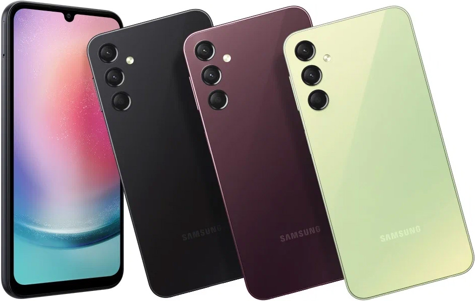 Смартфон Samsung Galaxy A24 8/128 ГБ, бордовый