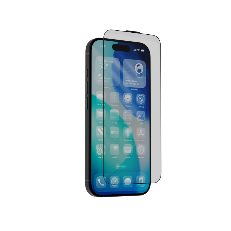 Защитное стекло матовое AceCase AceGlass Matte для Apple iPhone 17 Pro Max