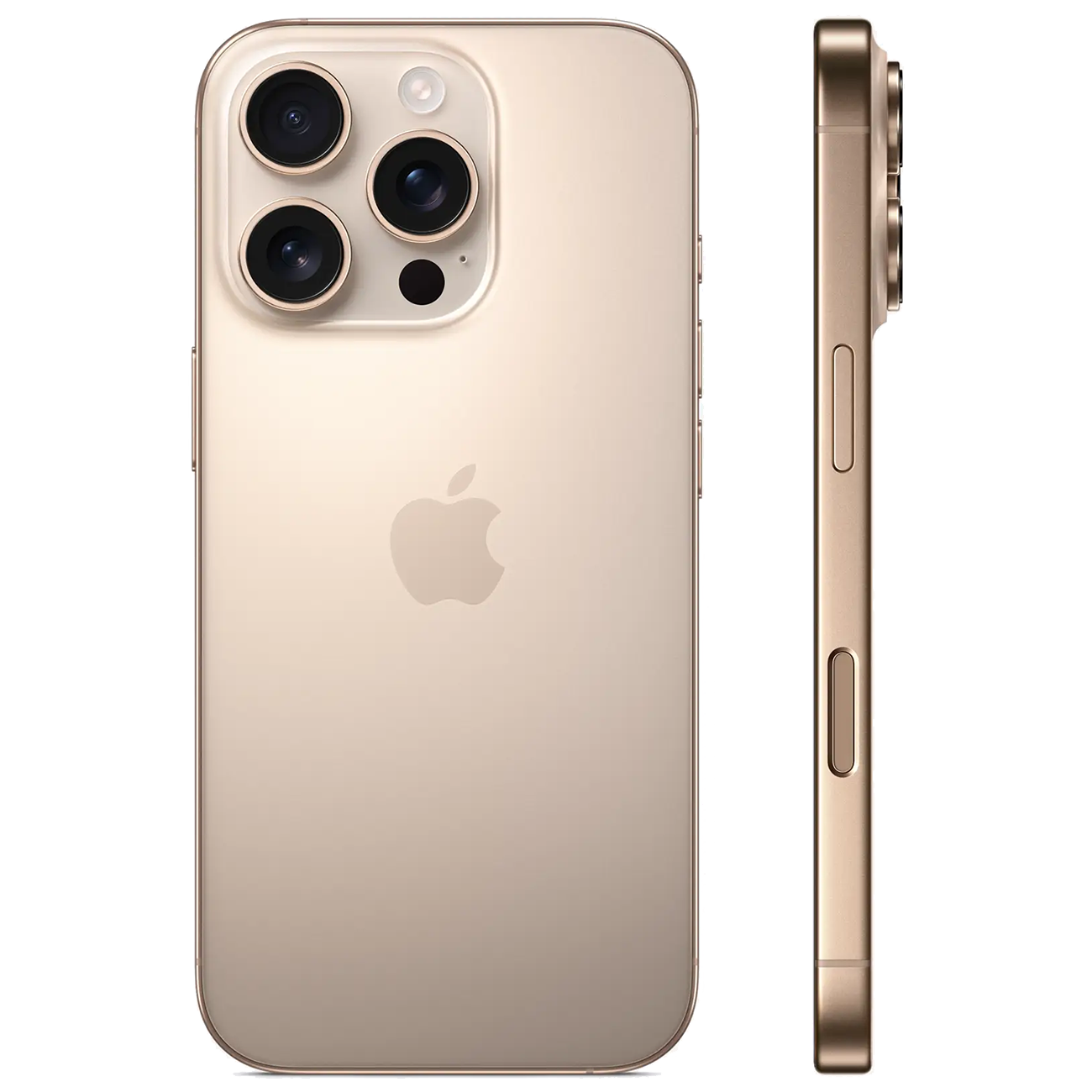 Смартфон iPhone 16 Pro 128 ГБ Desert Titanium, Пустынный Титан, Dual: eSIM