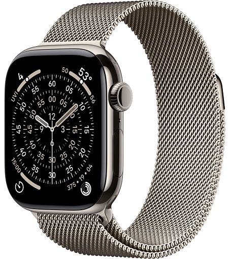 Смарт-часы Apple Watch Series 11, 42 мм, ремешок Titanium Milanese Loop, Натуральный / Natural Смарт-часы Apple Watch Series 11, 42 мм, ремешок Titanium Milanese Loop, Натуральный / Natural