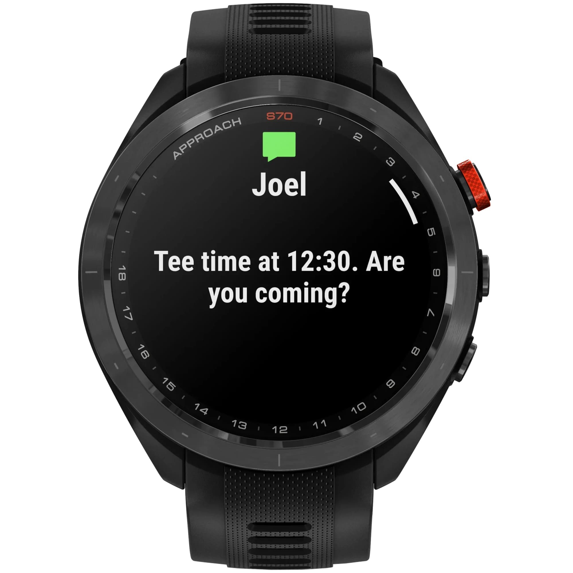 Спортивные часы Garmin Approach S70, 42 мм, Black (Черный)