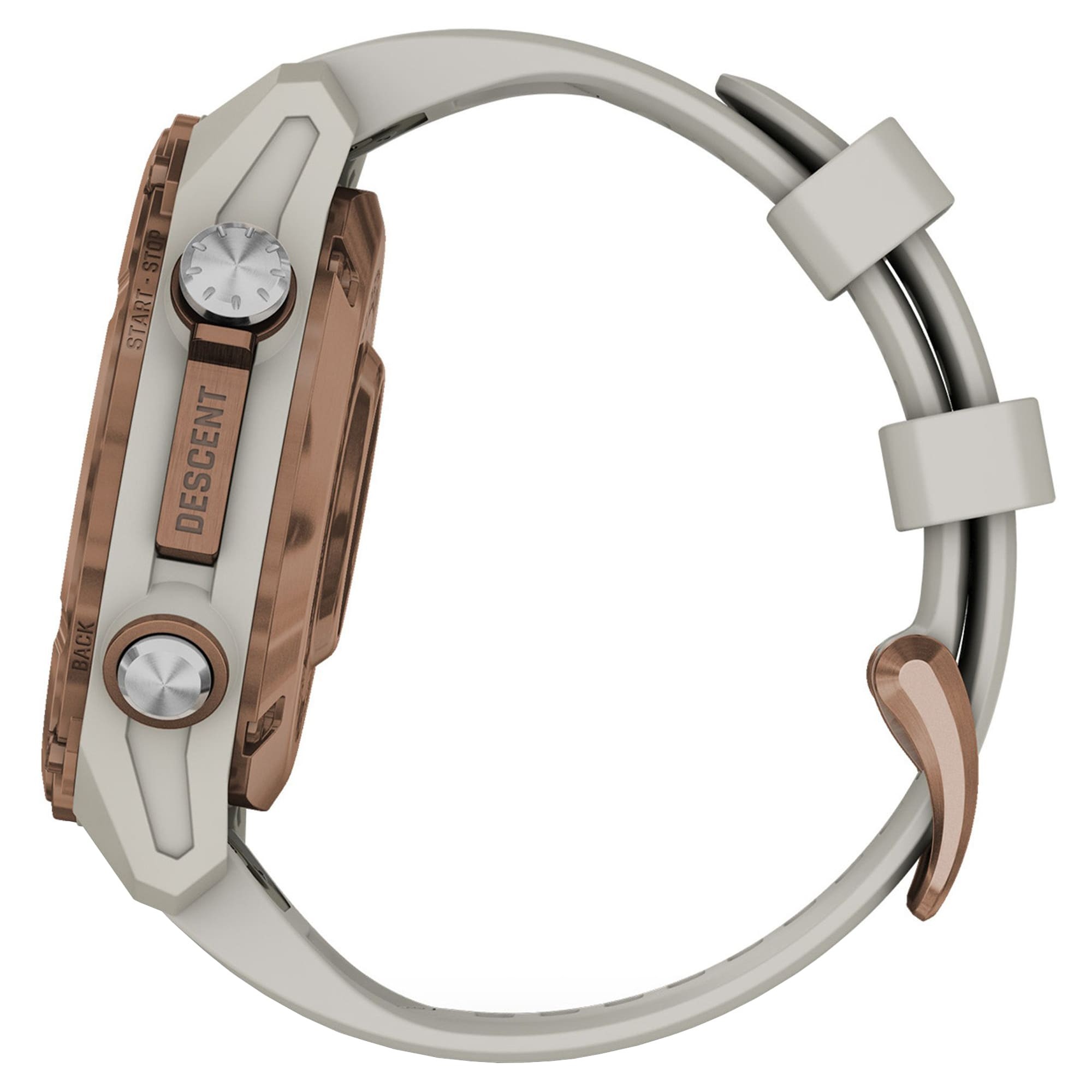 Дайвинг-компьютер Garmin Descent Mk3i, 43 мм (Bronze PVD Titanium / титановый корпус с бронзовым покрытием, French Gray Silicone Band / силиконовый ремешок серо-бежевый) Дайвинг-компьютер Garmin Descent Mk3i, 43 мм (Bronze PVD Titanium / титановый корпус с бронзовым покрытием, French Gray Silicone Band / силиконовый ремешок серо-бежевый)