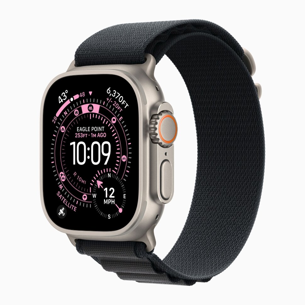 Смарт-часы Apple Watch Ultra 3, 49 мм, ремешок Alpine Loop, Натуральный титан / Natural Titanium Смарт-часы Apple Watch Ultra 3, 49 мм, ремешок Alpine Loop, Натуральный титан / Natural Titanium