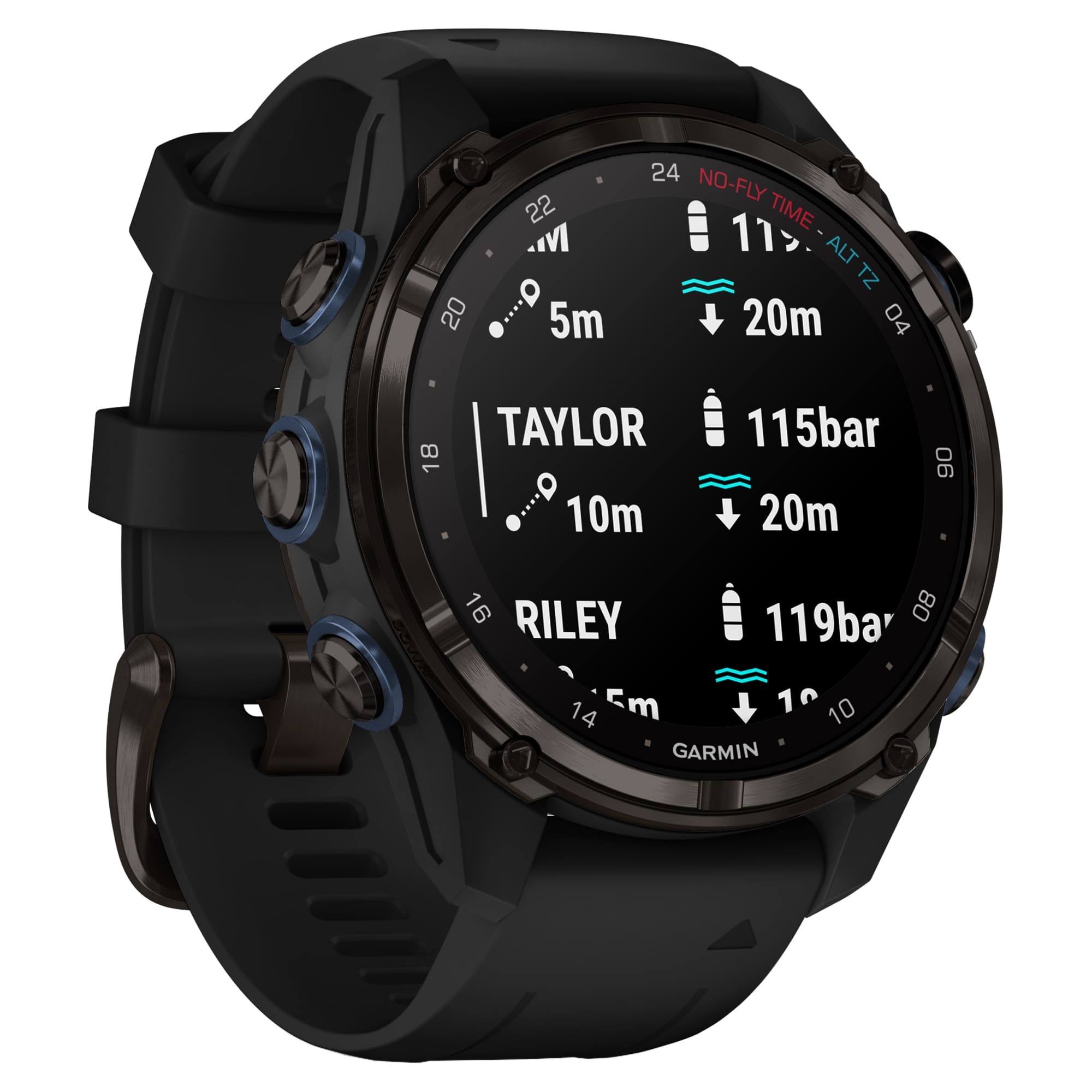 Дайвинг-компьютер Garmin Descent Mk3i, 43 мм (Carbon Gray DLC Titanium / титановый корпус, цвет графит, Black Silicone Band / чёрный силиконовый ремешок)