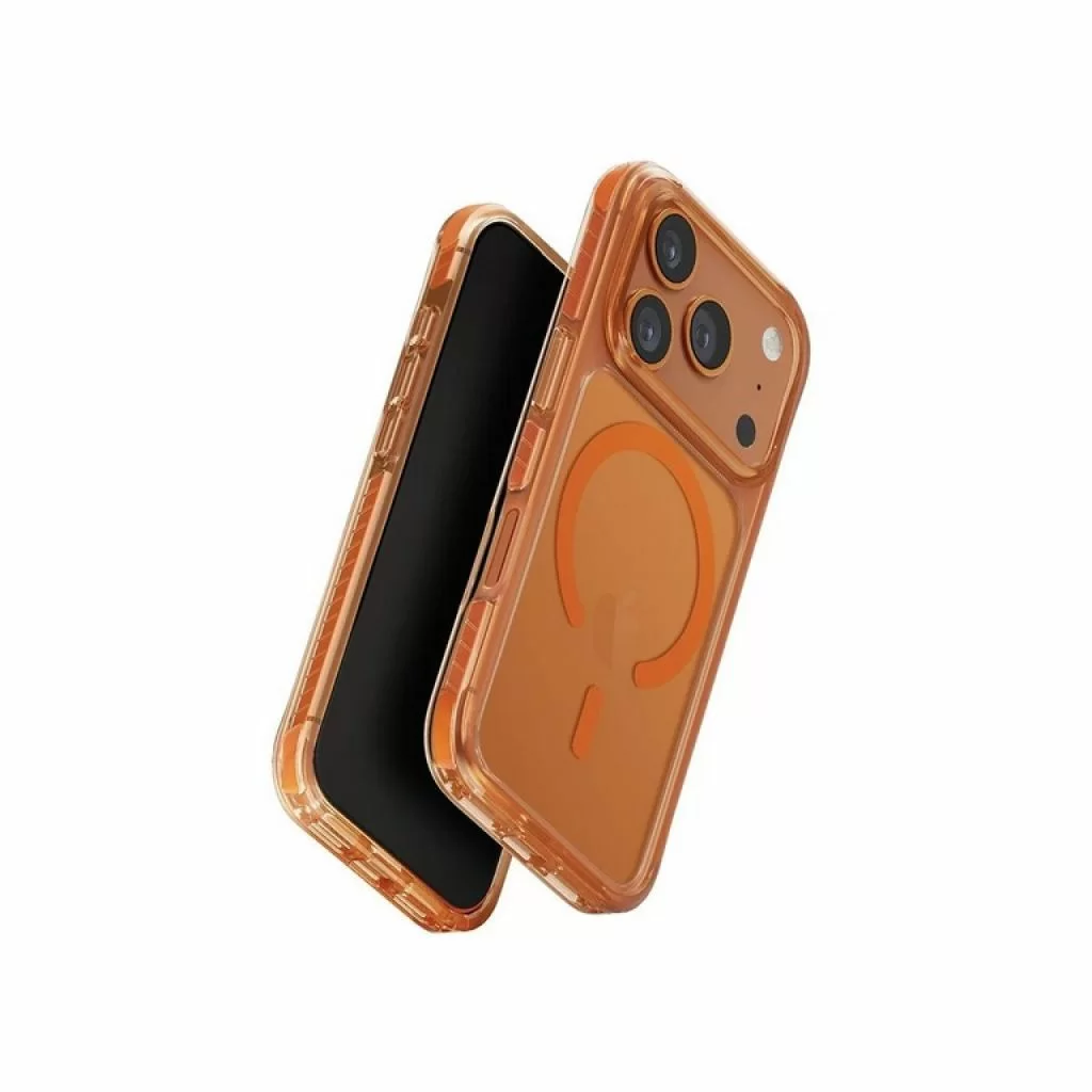 Чехол Uniq Combat для Apple iPhone 17 Pro, Volt Orange (ярко-оранжевый), MagSafe Чехол Uniq Combat для Apple iPhone 17 Pro, Volt Orange (ярко-оранжевый), MagSafe